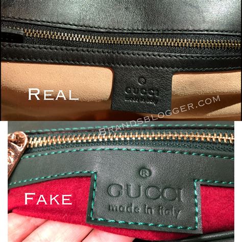 how to know fake gucci bag|Gucci faux leather bag.